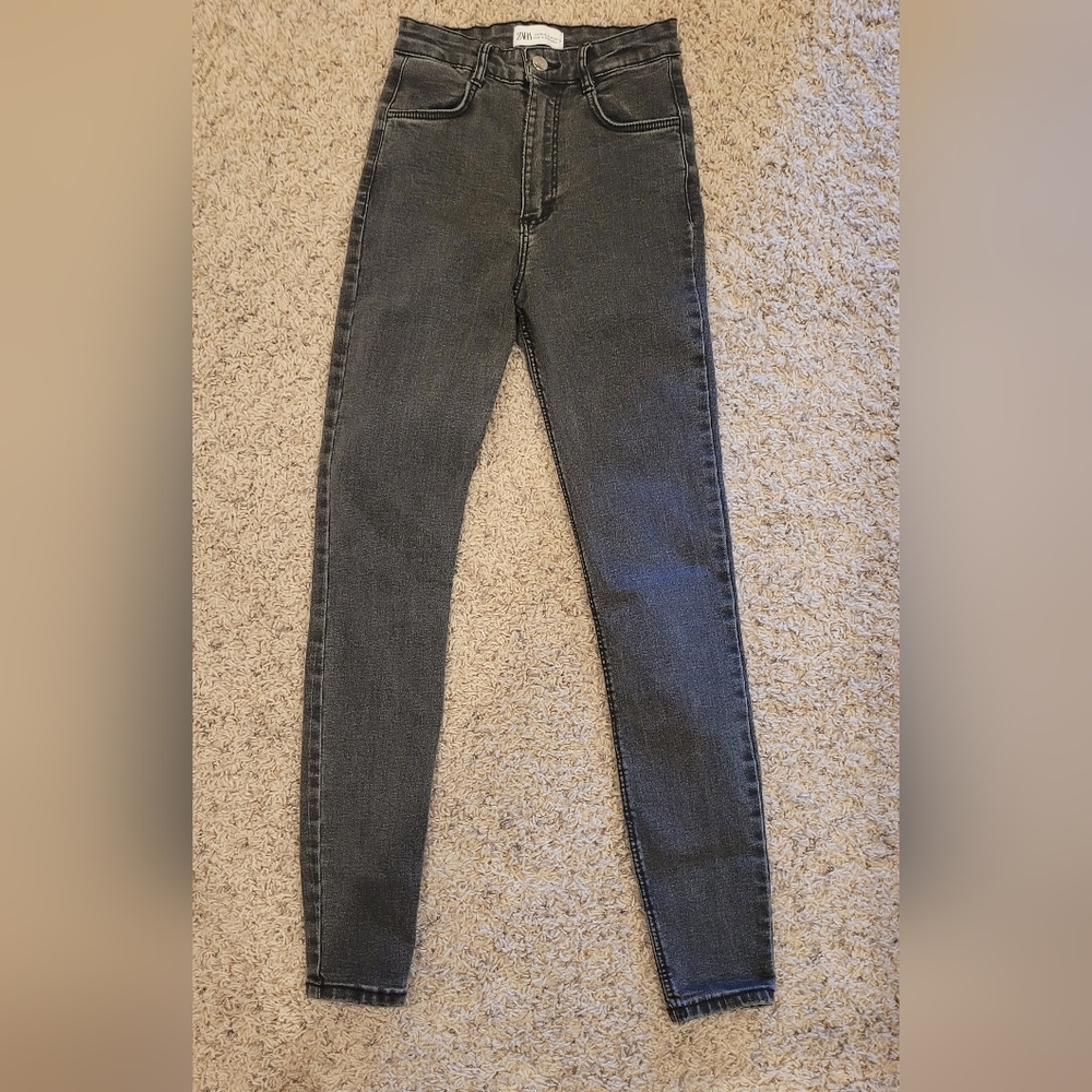 Zara Dark Gray Skinny Jeans